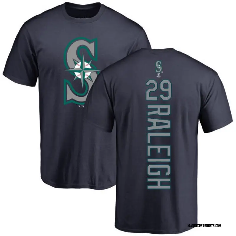 Youth Seattle Mariners ＃29 Cal Raleigh Navy Backer T-Shirt