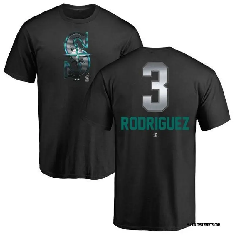 Youth Seattle Mariners ＃3 Alex Rodriguez Black Branded Midnight Mascot T-Shirt