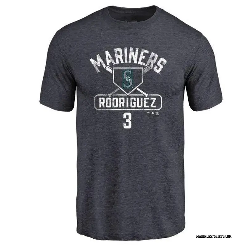 Youth Seattle Mariners ＃3 Alex Rodriguez Navy Branded Base Runner T-Shirt